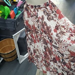 H&M floral earthy skirt